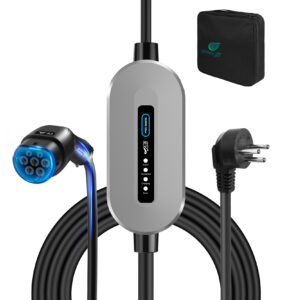 כבל טעינה לרכב כולל שקע ישראלי מקורי ומחבר TYPE 2