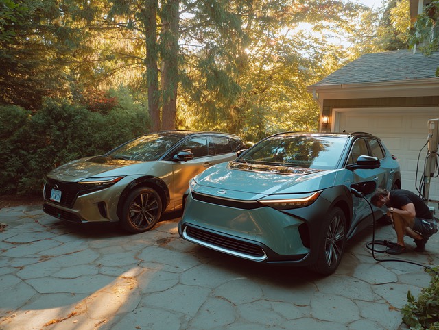 2 רכבים בטעינת V2V