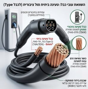 Read more about the article איזה עובי כבל טעינה מתאים לעמדת טעינה ציבורית ?