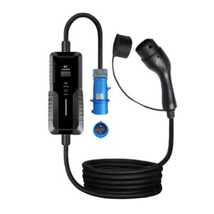 מטען נייד 7.4kWh לרכב חשמלי עם מתאם AC