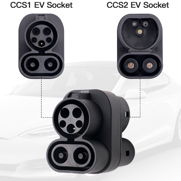 מתאם CCS1 ל - CCS2 מתאם DC/AC לטעינת רכבים חשמליים – תמונה 2